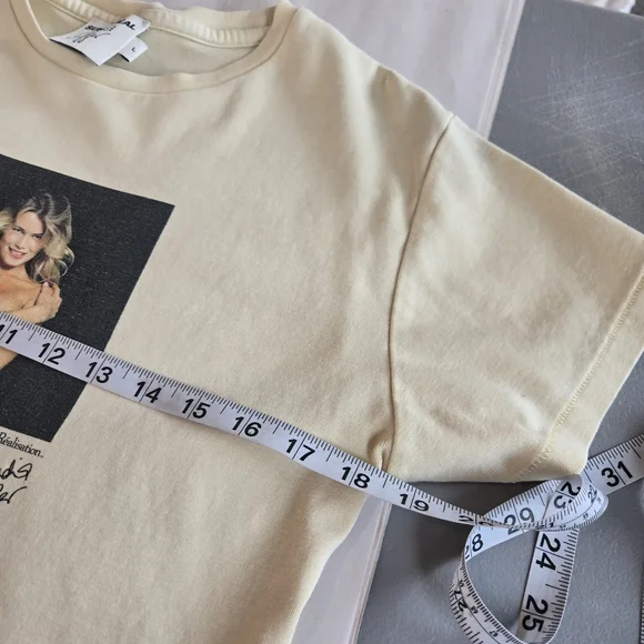 Realisation Par Claudia Schiffer y2k 90s tee size large - Picture 11 of 16